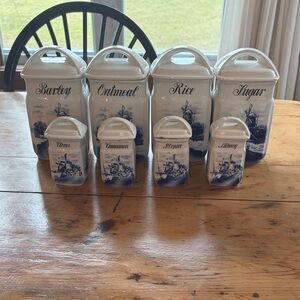 Blue Delft Canister Set